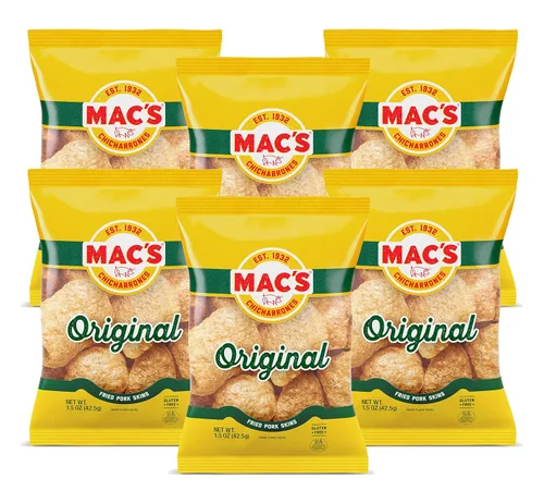 Vista 10 de Mac's Pieles de cerdo al rojo vivo, 5 onzas (paquete de 8)