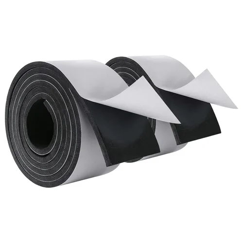 Vista 22 de Cinta de espuma de alta densidad, tira de sellado impermeable, tiras CR de neopreno, adhesivo de una sola cara, sello de EVA 1 pulgada de ancho x