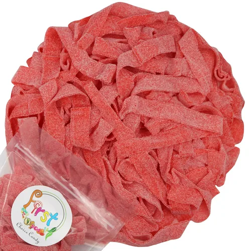 Vista 10 de Cinturones de Gomitas Ácidas de Varios Colores (Azul Baya (Arándano), 1 Libra)
