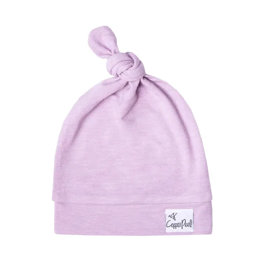Vista 34 de Copper Pearl - gorro de bebé con nudo superior elástico suave