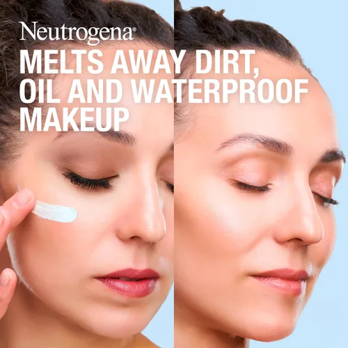 Vista 2 de Neutrogena Bálsamo limpiador de maquillaje, bálsamo limpiador facial para derretir suavemente la suciedad, el aceite, el maquillaje y el rímel
