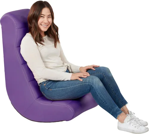 Vista 12 de Factory Direct Partners Balancín de video horizontal suave y ergonómico suave para piso, silla acolchada ideal para leer, jugar o ver la televisión