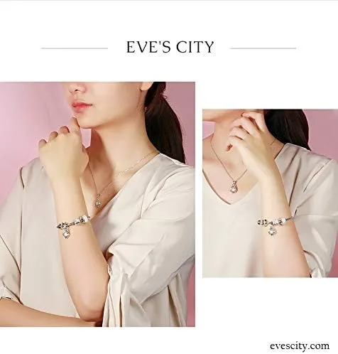 Vista 6 de EVESCITY - Cuenta de plata de ley 925 para pulseras de abalorios con diseño de libra Octubre