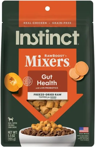 Vista 10 de Instinct Raw Boost Mixers, Topper de comida para perro liofilizada, receta sin granos - Carne natural 100%, bolsa de 6 oz