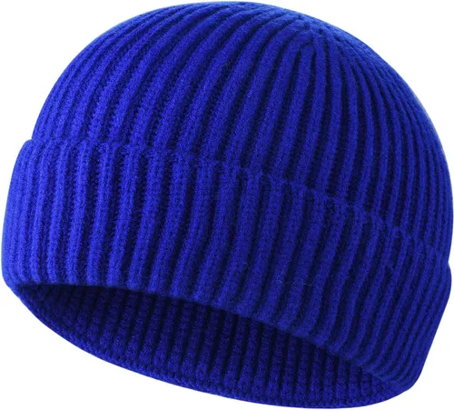 Vista 60 de ROYBENS Swag Wool Knit Cuff Short Fisherman Beanie for Men Women Winter Hat 1 albaricoque