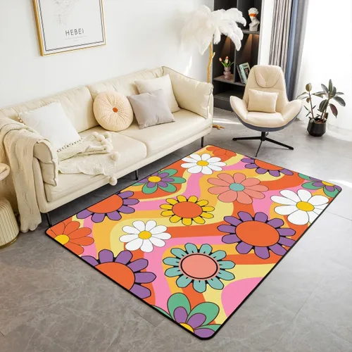 Vista 31 de Erosebridal Alfombras Deportivas de Área para Niños 1.49 m x 1 m, Alfombra Antideslizante de Béisbol, Fútbol, Baloncesto, Alfombra Deportiva