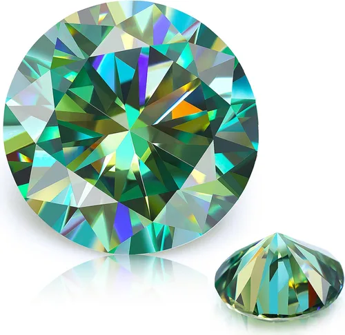 Vista 7 de Moissanite Loose Stone VVS1 Clarity for Pendant Ring Stud Earring Jewelry Making with Certificate of Authenticity GRA