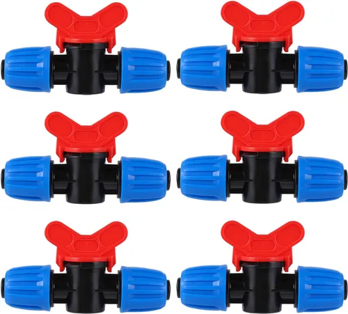 Vista 7 de 10 piezas de accesorios de riego por goteo de 90 grados con codo de 1/2 pulgada (1/2" ID x 0.640" DE), conectores de codo barbados de 90 grados