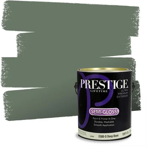 Vista 216 de Prestige Paints - 2 en 1, pintura base y pintura de exterior, E100-N-735BM
