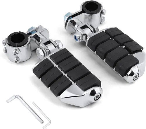 Vista 8 de Reposapiés para motocicleta compatibles con Harley Touring, Yamaha, Honda, Suzuki, Kawasaki, 25 mm, 32 mm, 34 mm, para protección del motor