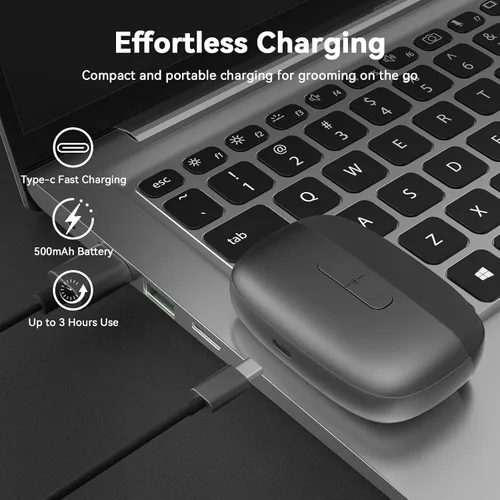 Vista 6 de Cortaúñas eléctrico para cortar uñas: pulidor de uñas automático 3 en 1 con luz LED, almacenamiento de clips, 2 velocidades, cortador de uñas