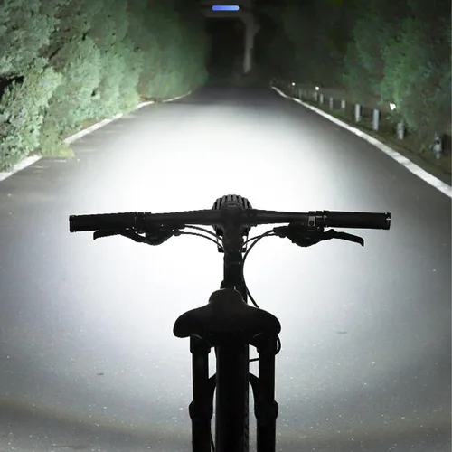 Vista 5 de Faros delanteros para eBike 36V-48V Luz delantera con bocina para bicicleta eléctrica (conector de 3 pines) Aleación de aluminio impermeable