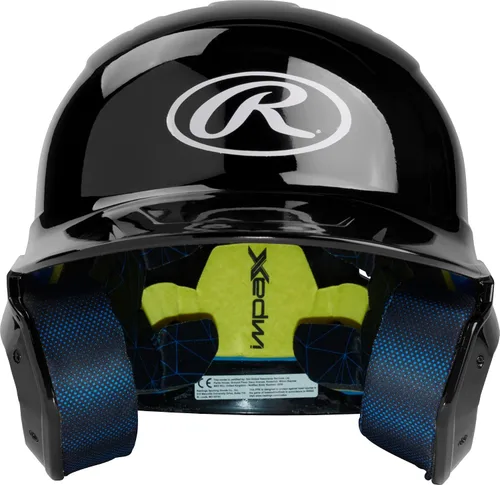 Vista 2 de Rawlings Casco de bateo de béisbol MACH Brillo Tamaños JR y SR Varios