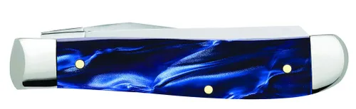 Vista 3 de Case WR XX Navaja de bolsillo Mini Trampero Sparxx Blue Pearl Kirinite Artículo #23432 - (10207 SS) - Longitud cerrada: 3 1/2 pulgadas