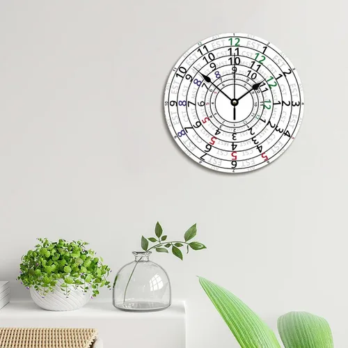 Vista 95 de Reloj de pared de guitarra acústica con aspecto de madera natural, reloj de madera rústico y elegante, 10 silenciosos, sin tictac, de cuarzo