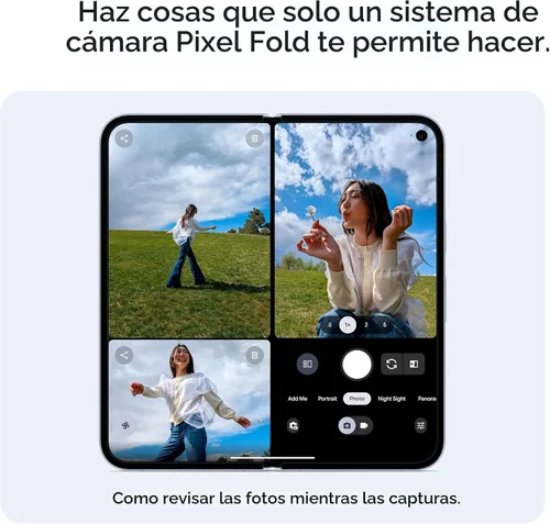 Vista 7 de Google Pixel 10 Pro Fold - Smartphone Android desbloqueado - Asistente de IA Gemini, sistema avanzado de cámara trasera triple, batería de más de 24