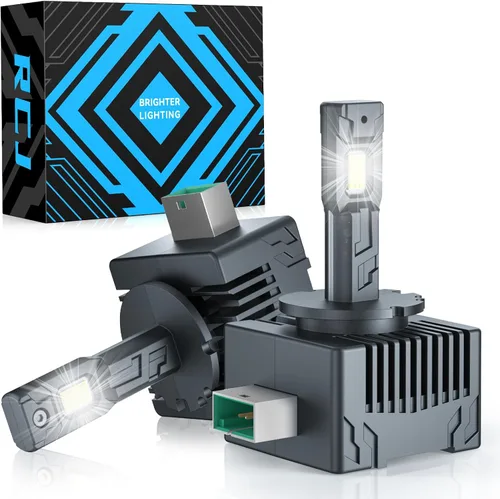 Vista 10 de RCJ H11 Bulbs, 16000LM Super Bright 6000K Cool White