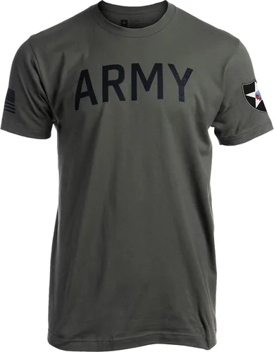 Vista 61 de Army PT Style Shirt - U.S. Military Physical Training Infantry Veteran Workout T-Shirt