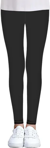 Vista 2 de iLover - Leggings atléticos elásticos para niños, longitud de tobillo, 3 unidades, talla 4-13T