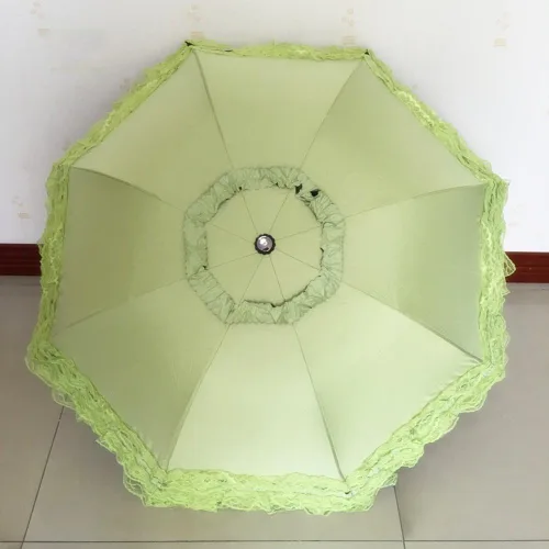 Vista 32 de Honeystore Paraguas plegable a prueba de rayos ultravioleta Princess Lace Parasol con cúpula anti-UV
