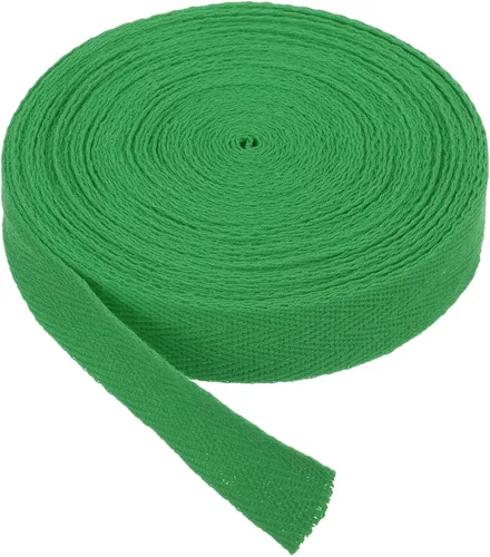 Vista 236 de PATIKIL Cinta de sarga de algodón de 1 pulgada, 50 yardas, cinta de algodón, cinta de encuadernación al bies, cinta de espiga para costura, Verde