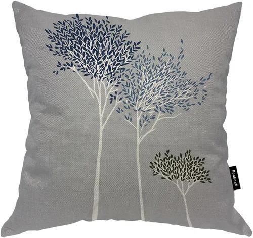 Vista 37 de Fundas de almohada de pintura artística, líneas abstractas amarillas y grises, fundas de almohada suaves, funda de cojín para sala de estar, cama