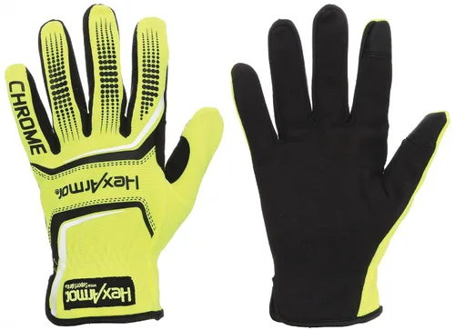 Vista 27 de HexArmor Chrome SLT® Series 4067 Leather Work Gloves, Large Resistente a los cortes, protección contra impactos 4067 Cuero Blanco y Naranja Impact