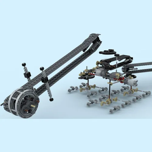 Vista 7 de Kit de construcción de excavadora de ingeniería, serie de vehículos de ingeniería tecnológica, conjunto de bloques de construcción (5707PCS)