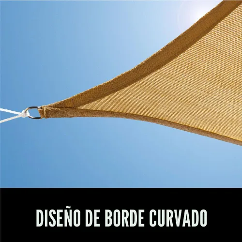 Vista 8 de GORILLA GRIP - Toldo parasol resistente, protección UV, resistente a la decoloración, desgarros y óxido, rectangular, con bordes curvos que bloquean