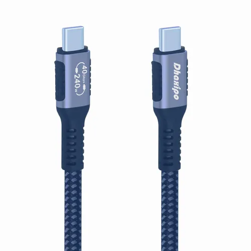 Vista 10 de Cable USB 4 para Thunderbolt 4 de 1.0 ft/1 pie, transferencia de datos de 40 Gbps con 240 W y 4K a 144 Hz 5K @ 60 Hz o 8K a 30 Hz, compatible