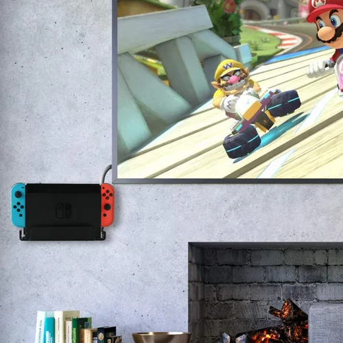 Vista 3 de TXEsign Floating Wall Mount for Nintendo Switch, Black, 7.12"L x 3"W x 2.5"H