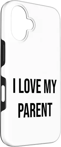 Vista 3 de iPhone 16 I Love My Parent Case