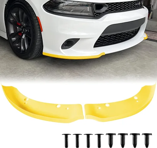 Vista 12 de TENGBASE Protector divisor delantero para 2015-2023 Dodge Charger, alerón de repuesto compatible con acabados SRT 392/Scat Pack/RT/GT (negro)