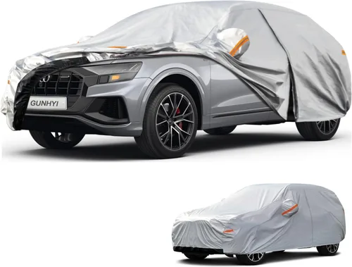 Vista 18 de GUNHYI Funda para coche SUV de ajuste personalizado para BMW X5/X6 de 2007 a 2022, 6 capas de alta resistencia, cubierta exterior completa