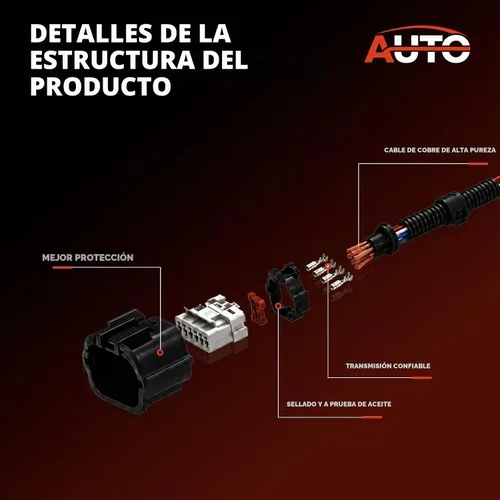 Vista 4 de MAF Sensors Conector Extensión Arnés Plug para Nissan