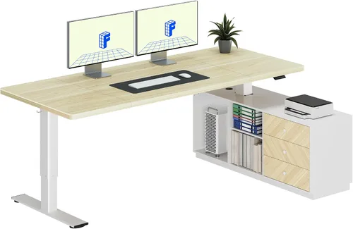 Vista 13 de FLEXISPOT Escritorio eléctrico de pie, escritorio de una pieza de 40 x 24
