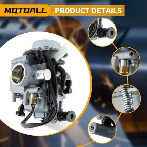 Vista 4 de MOTOALL Carburador TRX350 para Honda Rancher 350 TRX350 350ES 350FE 350FMTE 350TM 2000-2006 Carb