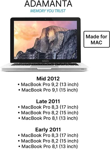 Vista 3 de Adamanta Memoria Apple DDR3L 1600MHz SODIMM compatible con iMac