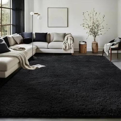 Vista 76 de Ophanie - Alfombras para sala de estar, antideslizante y suave, de felpa grandes y peludas para dormitorio, peludas para niños y niñas, decoración