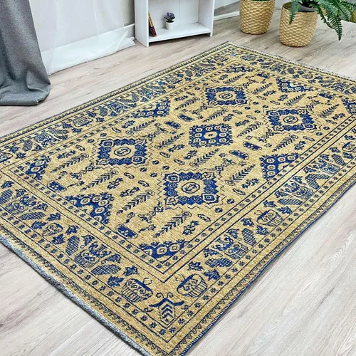 Vista 21 de Alfa Rich 5x8 Alfombras lavables de oro ámbar para sala de estar, dormitorio, cocina, de algodón, aptas para mascotas