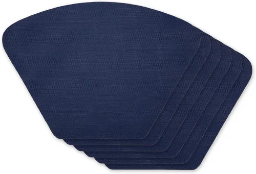 Vista 21 de DII PVC Tabletop Collection Woven Indoor / Outdoor - Juego de manteles individuales, 13x17.25, aguamarina, 6 piezas