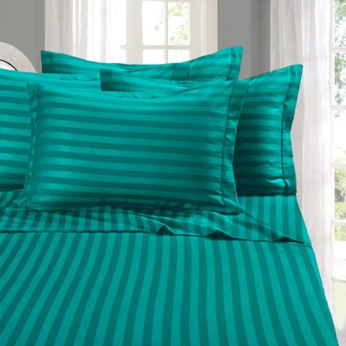 Vista 35 de Elegant Comfort - Juego de sábanas de 4 piezas, microfibra de 1500 hilos de calidad egipcia de lujo resistente a las arrugas, rayas estilo damasco