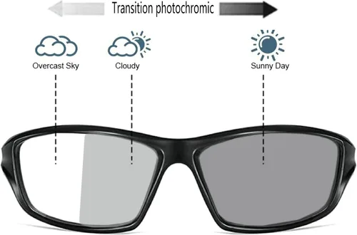 Vista 4 de Gafas de lectura bifocales fotocrómicas de transición para hombres y mujeres, gafas de sol deportivas cuadradas para lectores 0 ~+4.00