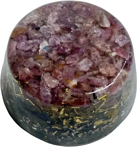 Vista 11 de Generador de orgón Buster de un solo cristal de ojo de tigre Acumulador de energía ¡Herramienta de regalo perfecta! ¡Orgonita muchos ingredientes