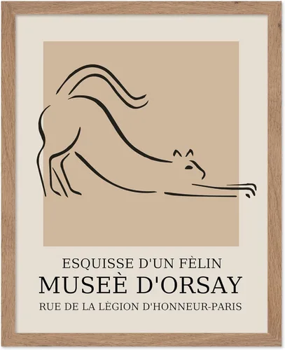 Vista 14 de Poster Master Póster Vintage – Impresión Retro de Dachshund – Arte de Perro – Dibujo Lineal – Arte de Boceto – Regalo para Niños, Niñas y Amantes