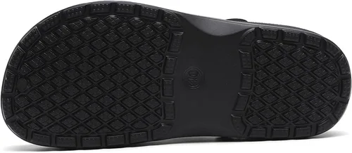 Vista 5 de MEIAGDT Zapatos de chef antideslizantes para hombre, impermeables y a prueba de aceite, con correas ajustables, suaves y cómodos, adecuados