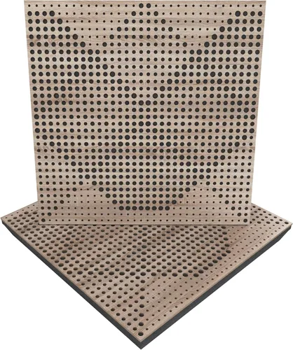 Vista 9 de Panel acústico difuso de absorción de sonido «Wilds» 19.7 x 19.7 x 2.1 pulgadas Espuma de alta densidad Absorción - Difusión - Reflexión