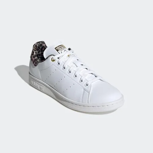 Vista 4 de adidas Zapatos Stan Smith para mujer, Nube BlancoMarrón SalvajeOro Met