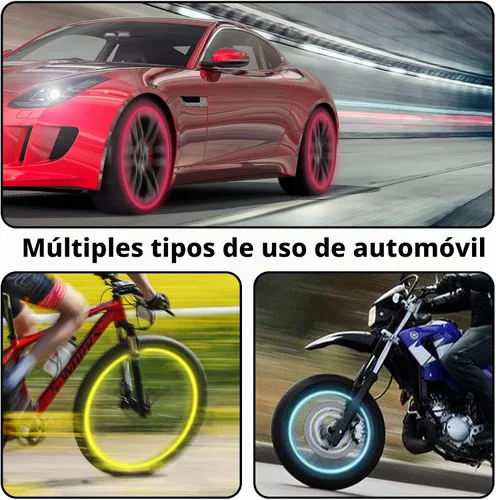 Vista 7 de 20 tapones fluorescentes para válvulas de neumáticos, tapones luminosos para válvula de aire de rueda de automóvil, accesorios de decoración 20