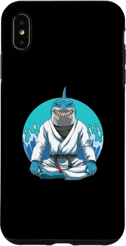 Vista 11 de iPhone 12 Pro Max Jiu Jitsu Shark con Gi - Estuche de agarre y judo